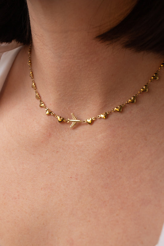 Hearts In Flight Necklace