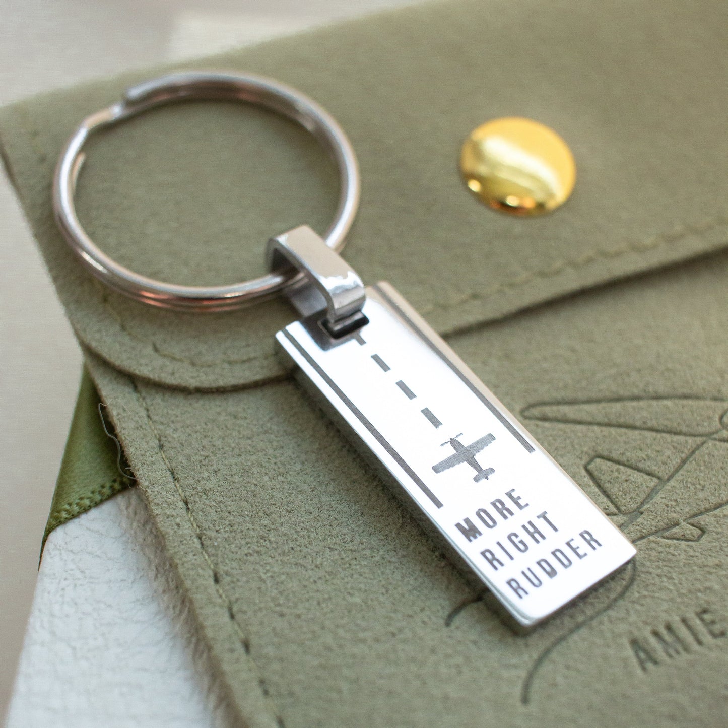 The "More Right Rudder" Keychain