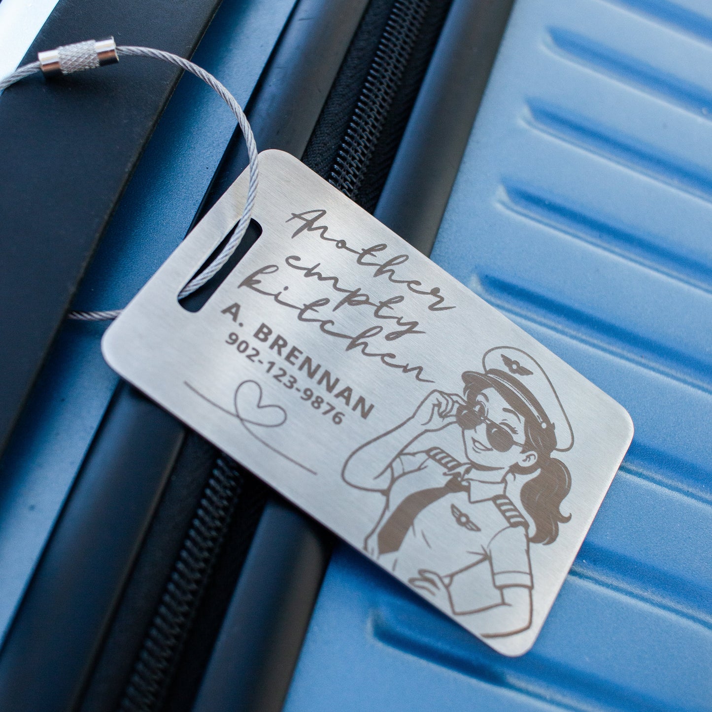 The "Another Empty Kitchen" Luggage Tag