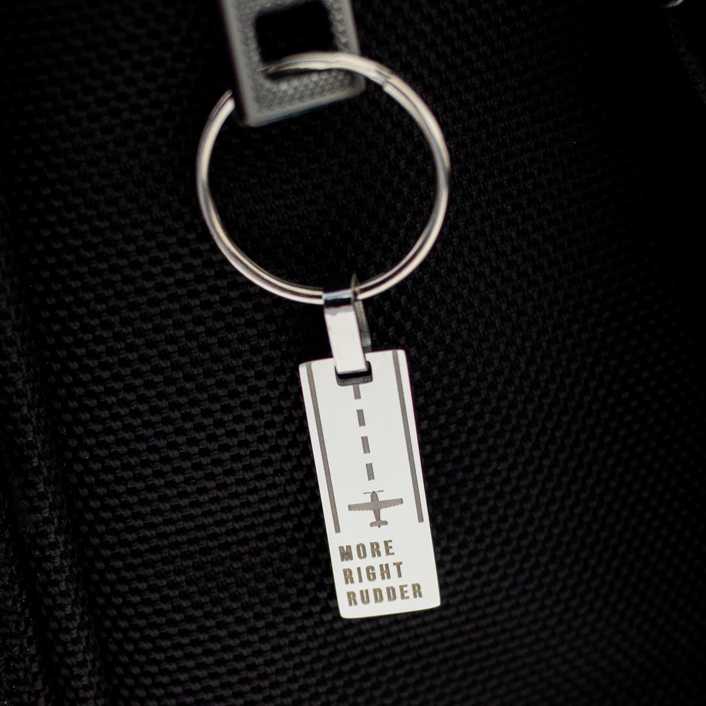 The "More Right Rudder" Keychain
