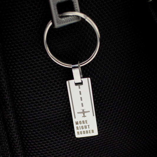 The "More Right Rudder" Keychain